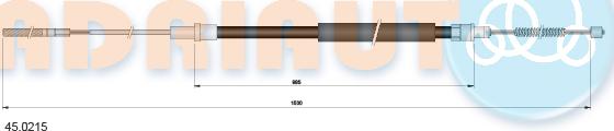 Adriauto 45.0215 - Cavo comando, Freno stazionamento autozon.pro