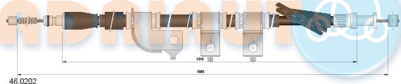 Adriauto 46.0202 - Cavo comando, Freno stazionamento autozon.pro