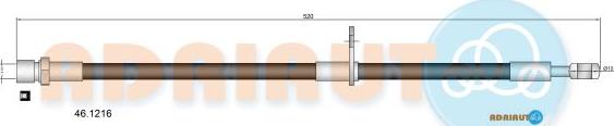 Adriauto 46.1216 - Flessibile del freno autozon.pro
