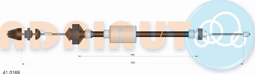 Adriauto 41.0169 - Cavo comando, Comando frizione autozon.pro