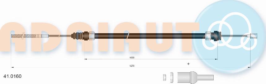 Adriauto 41.0160 - Cavo comando, Comando frizione autozon.pro