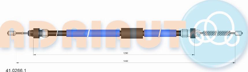 Adriauto 41.0266.1 - Cavo comando, Freno stazionamento autozon.pro
