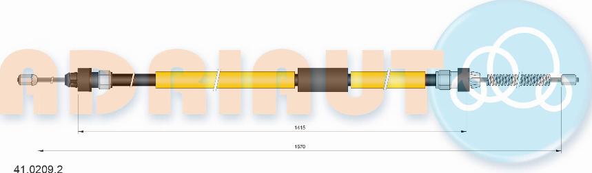 Adriauto 41.0209.2 - Cavo comando, Freno stazionamento autozon.pro