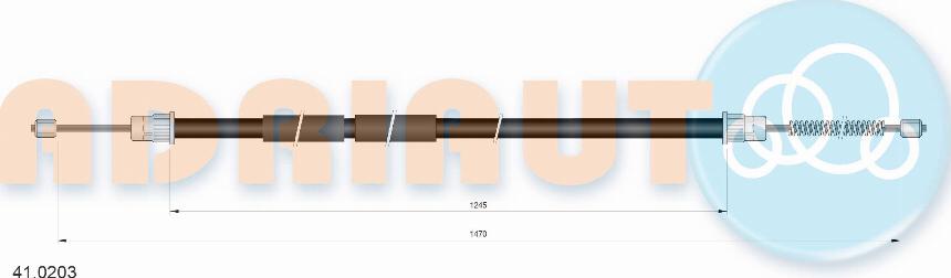 Adriauto 410.203 - Cavo comando, Freno stazionamento autozon.pro