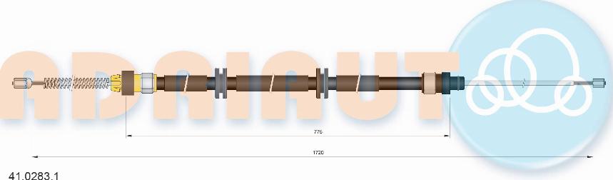 Adriauto 41.0283.1 - Cavo comando, Freno stazionamento autozon.pro