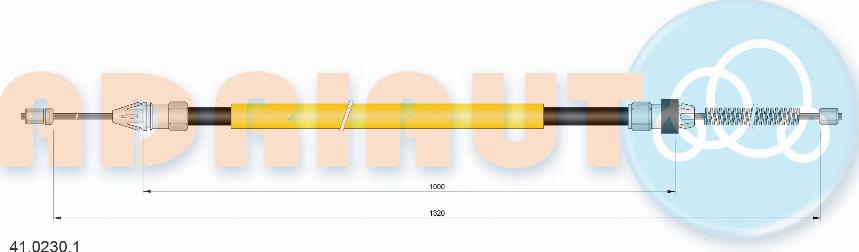 Adriauto 41.0230.1 - Cavo comando, Freno stazionamento autozon.pro