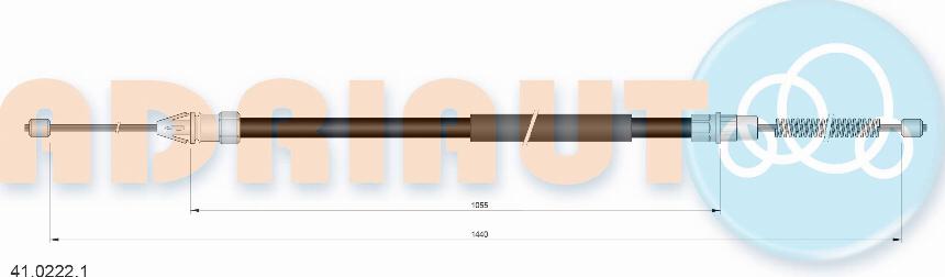 Adriauto 41.0222.1 - Cavo comando, Freno stazionamento autozon.pro