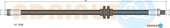 Adriauto 41.1298 - Flessibile del freno autozon.pro