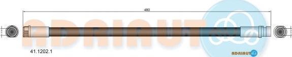 Adriauto 41.1202.1 - Flessibile del freno autozon.pro
