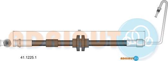 Adriauto 41.1225.1 - Flessibile del freno autozon.pro