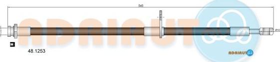 Adriauto 48.1253 - Flessibile del freno autozon.pro