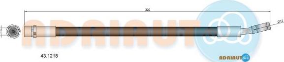 Adriauto 43.1218 - Flessibile del freno autozon.pro