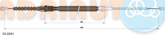 Adriauto 55.0291 - Cavo comando, Freno stazionamento autozon.pro