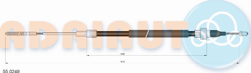 Adriauto 55.0249 - Cavo comando, Freno stazionamento autozon.pro