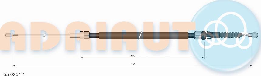 Adriauto 55.0251.1 - Cavo comando, Freno stazionamento autozon.pro