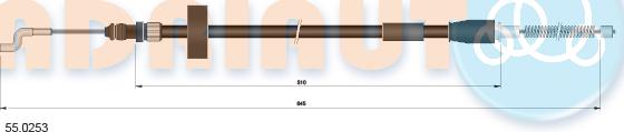 Adriauto 550.253 - Cavo comando, Freno stazionamento autozon.pro