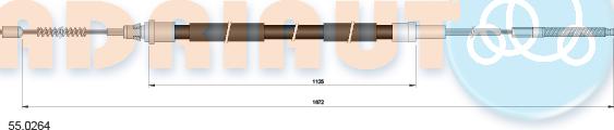 Adriauto 55.0264 - Cavo comando, Freno stazionamento autozon.pro