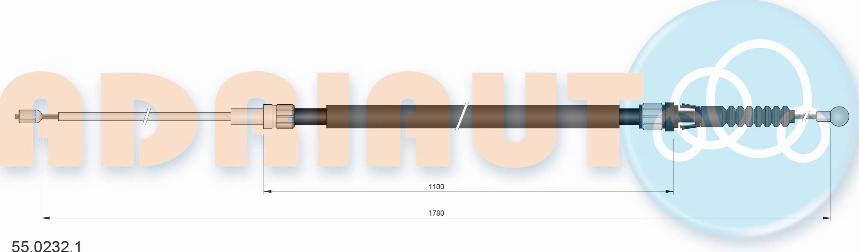 Adriauto 55.0232.1 - Cavo comando, Freno stazionamento autozon.pro