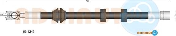 Adriauto 55.1245 - Flessibile del freno autozon.pro