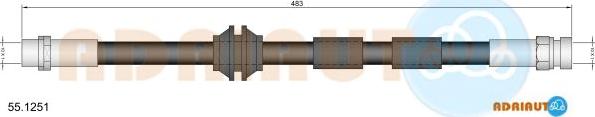 Adriauto 55.1251 - Flessibile del freno autozon.pro