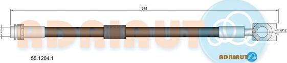 Adriauto 55.1204.1 - Flessibile del freno autozon.pro