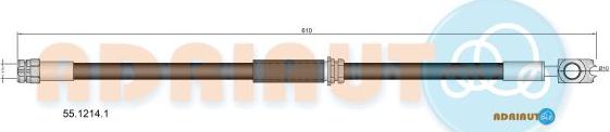 Adriauto 55.1214.1 - Flessibile del freno autozon.pro