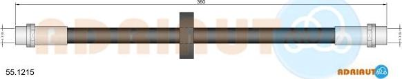 Adriauto 55.1215 - Flessibile del freno autozon.pro