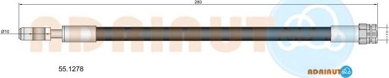 Adriauto 55.1278 - Flessibile del freno autozon.pro