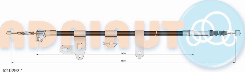 Adriauto 52.0292.1 - Cavo comando, Freno stazionamento autozon.pro