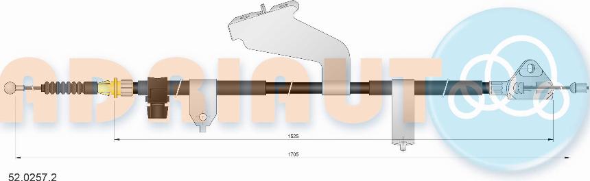 Adriauto 52.0257.2 - Cavo comando, Freno stazionamento autozon.pro