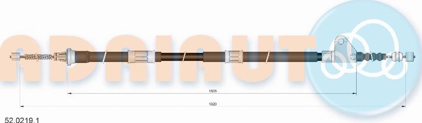 Adriauto 52.0219.1 - Cavo comando, Freno stazionamento autozon.pro