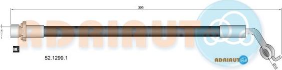 Adriauto 52.1299.1 - Flessibile del freno autozon.pro
