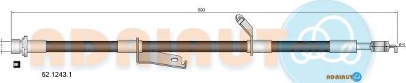 Adriauto 52.1243.1 - Flessibile del freno autozon.pro