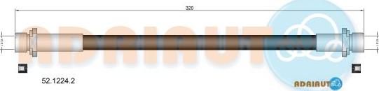 Adriauto 52.1224.2 - Flessibile del freno autozon.pro