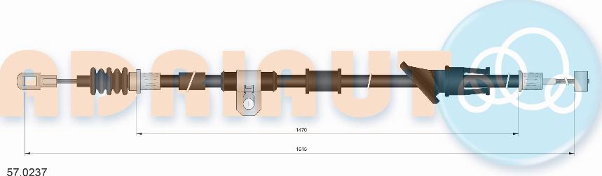 Adriauto 57.0237 - Cavo comando, Freno stazionamento autozon.pro