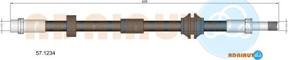 Adriauto 57.1234 - Flessibile del freno autozon.pro