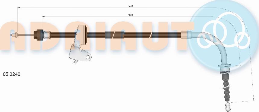 Adriauto 05.0240 - Cavo comando, Freno stazionamento autozon.pro
