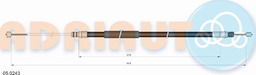 Adriauto 05.0243 - Cavo comando, Freno stazionamento autozon.pro