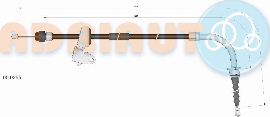 Adriauto 05.0255 - Cavo comando, Freno stazionamento autozon.pro