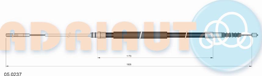 Adriauto 05.0237 - Cavo comando, Freno stazionamento autozon.pro