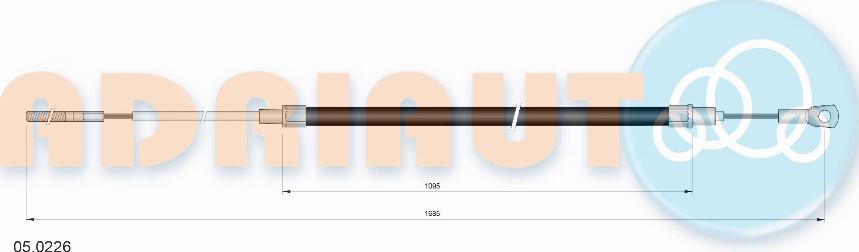 Adriauto 05.0226 - Cavo comando, Freno stazionamento autozon.pro