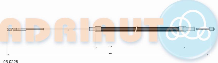 Adriauto 05.0228 - Cavo comando, Freno stazionamento autozon.pro