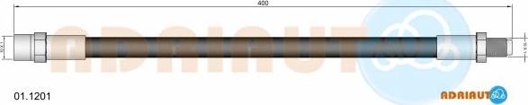 Adriauto 01.1201 - Flessibile del freno autozon.pro