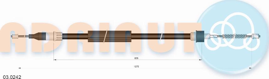 Adriauto 03.0242 - Cavo comando, Freno stazionamento autozon.pro