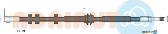 Adriauto 03.1255 - Flessibile del freno autozon.pro