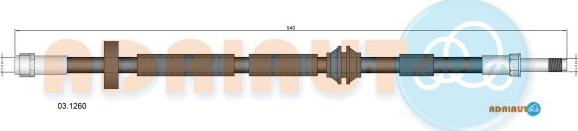 Adriauto 03.1260 - Flessibile del freno autozon.pro
