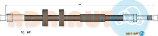 Adriauto 03.1261 - Flessibile del freno autozon.pro
