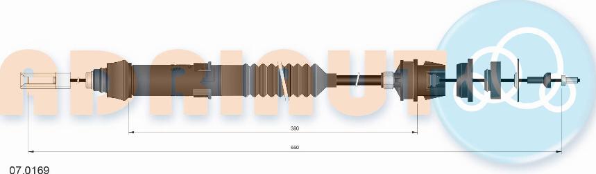 Adriauto 07.0169 - Cavo comando, Comando frizione autozon.pro
