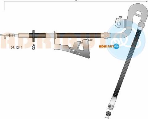 Adriauto 07.1244 - Flessibile del freno autozon.pro