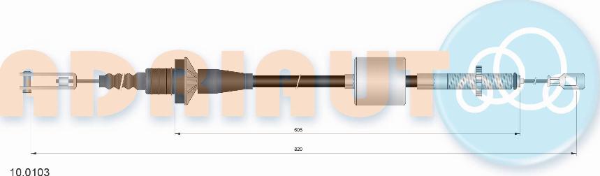 Adriauto 100.103 - Cavo comando, Comando frizione autozon.pro